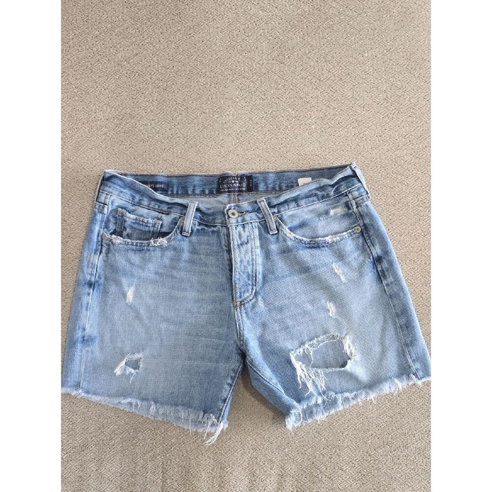 Lucky Brand The Boyfriend Distressed Jean Shorts - Size 8/29